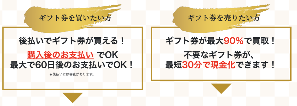 よろずギフト｜後払い（ツケ払い）現金化サービスの評判や特徴を詳しく 